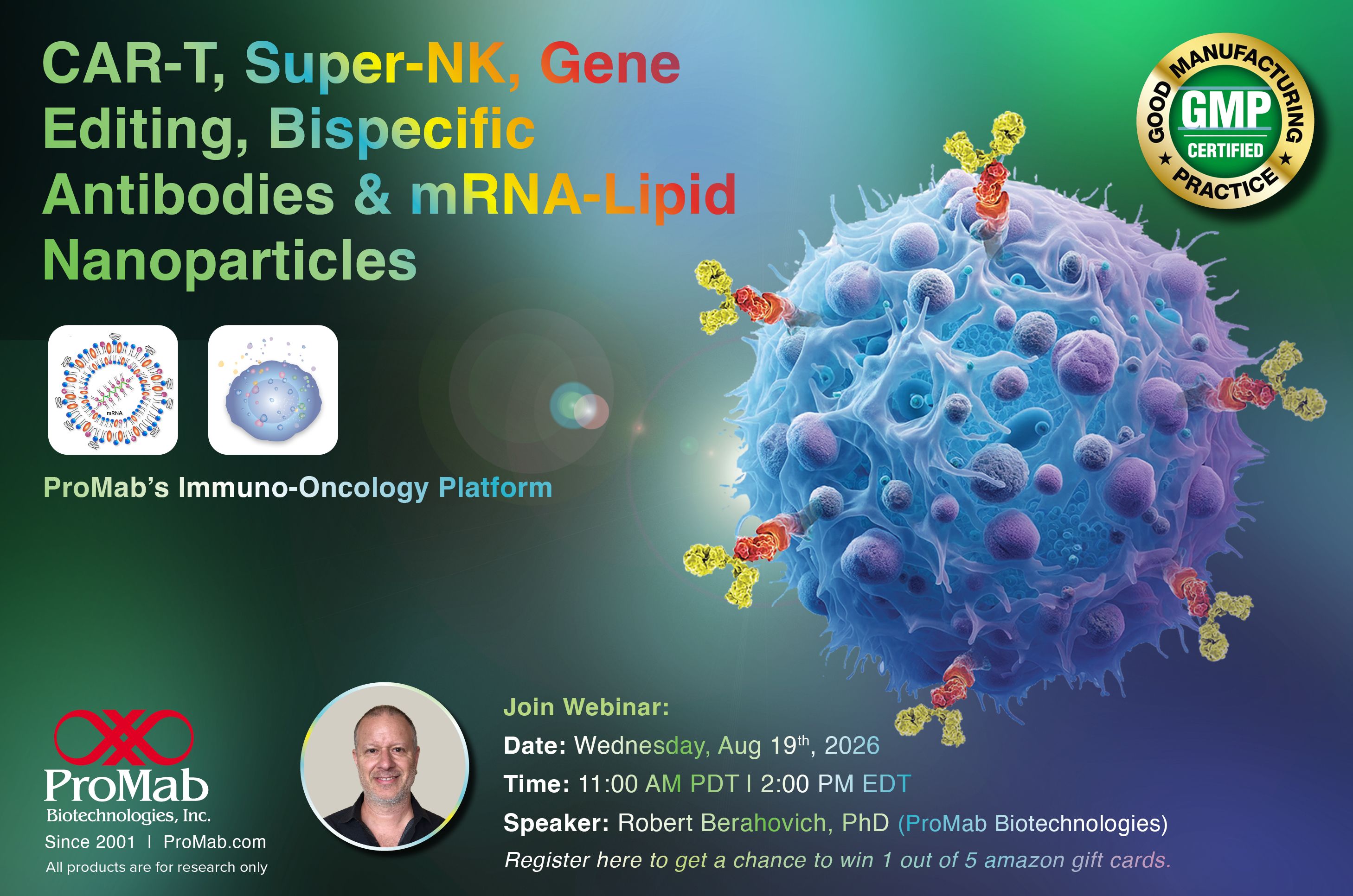CAR-T, Super-NK, Gene Editing, Bispecific Antibodies & mRNA-LNP Nanoparticles